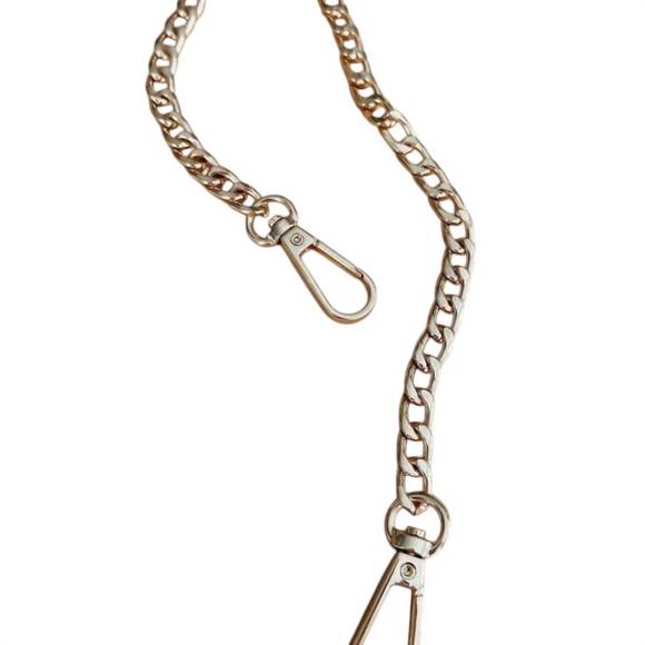 NEW VALEROSA 18k gold plated clutch chain in gol - Picture 1 of 1